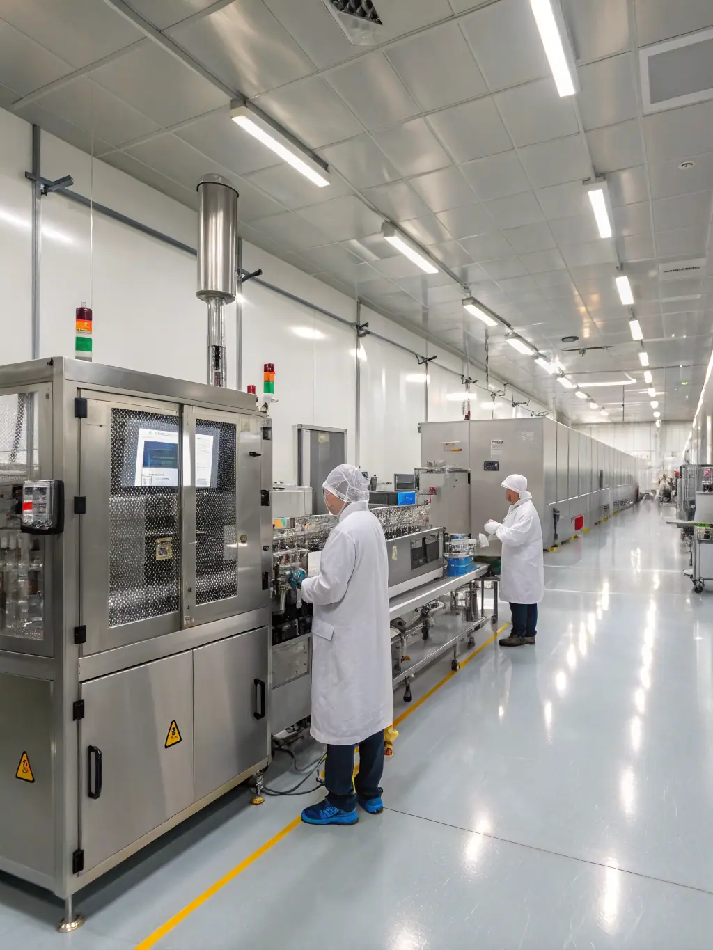 A close-up shot of various vape components undergoing rigorous quality control checks in a CNAS-certified lab, emphasizing precision and adherence to FDA standards.