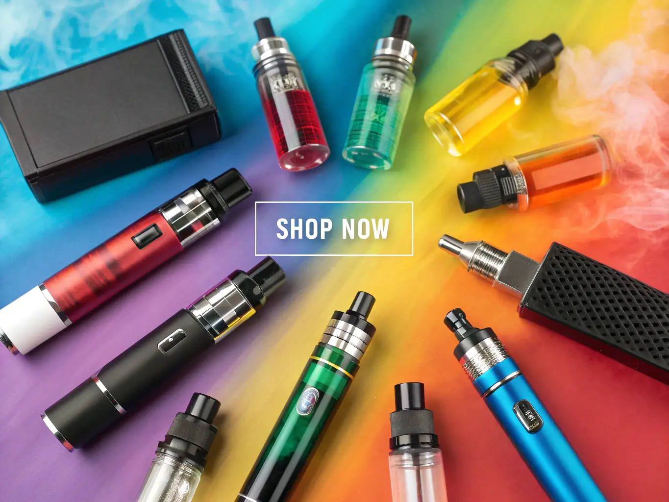A high-quality image showcasing a range of vape products with different designs and branding, highlighting the customization options available through Shenzhen Vape Factory's OEM/ODM services. The image should convey innovation and quality.